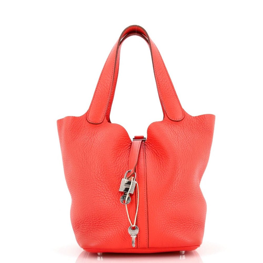 HERMES PICOTIN LOCK MM CLEMENCE PALLADIUM HW RETAIL $3,325 + tax-100% AUTHENTIC - Picture 16 of 16